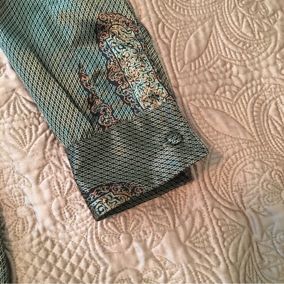 Vintage* (90’s) Della Roufogali blouse with matching scarf size 12 - Picture 3 of 12